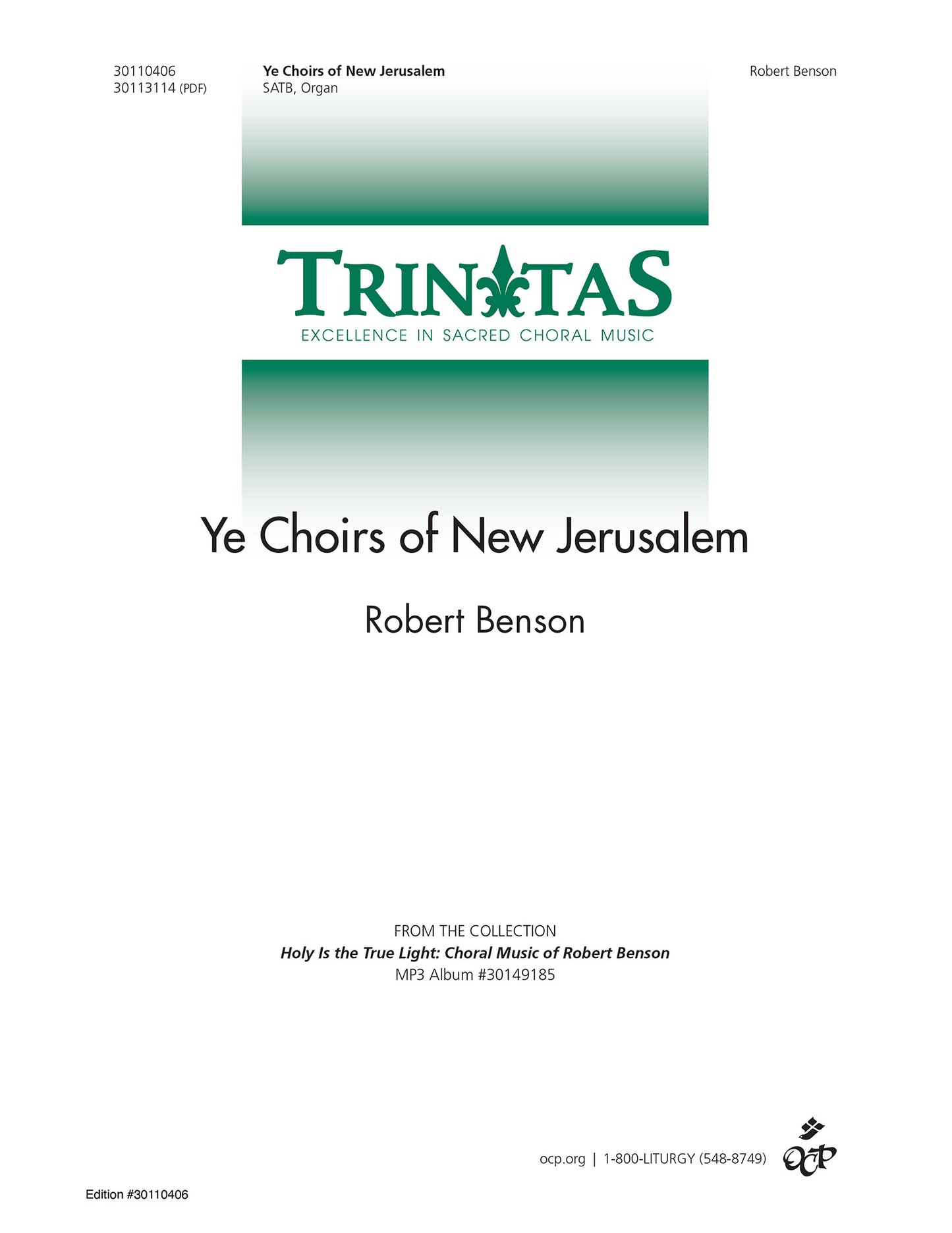 Ye Choirs of New Jerusalem