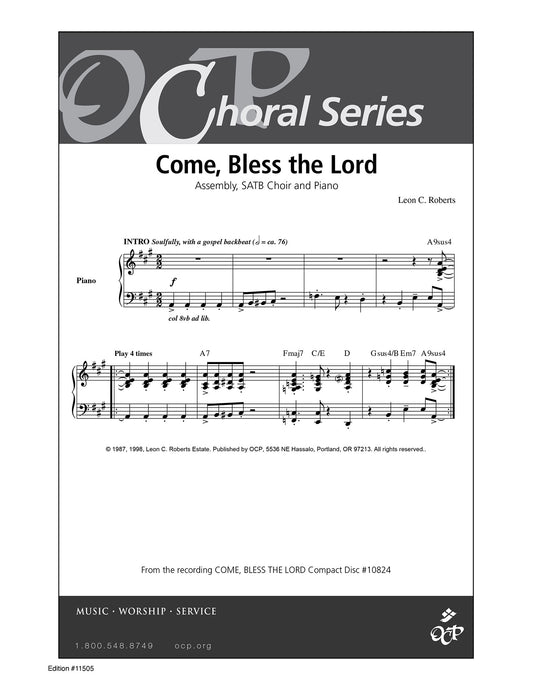 Come, Bless the Lord