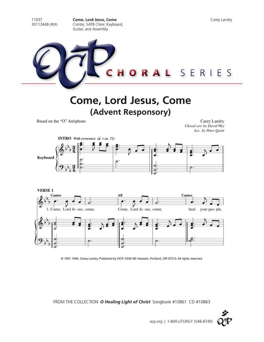 Come, Lord Jesus, Come
