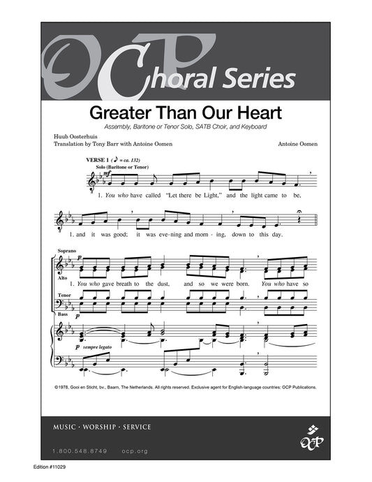 Greater Than Our Heart