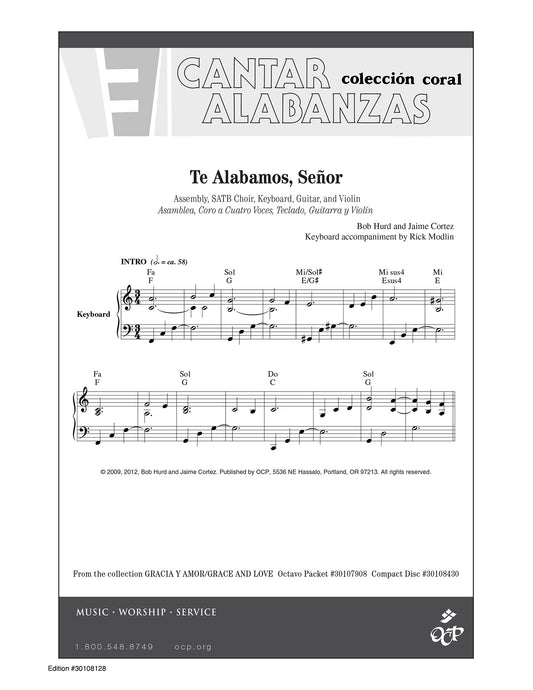 Te Alabamos, Se–or