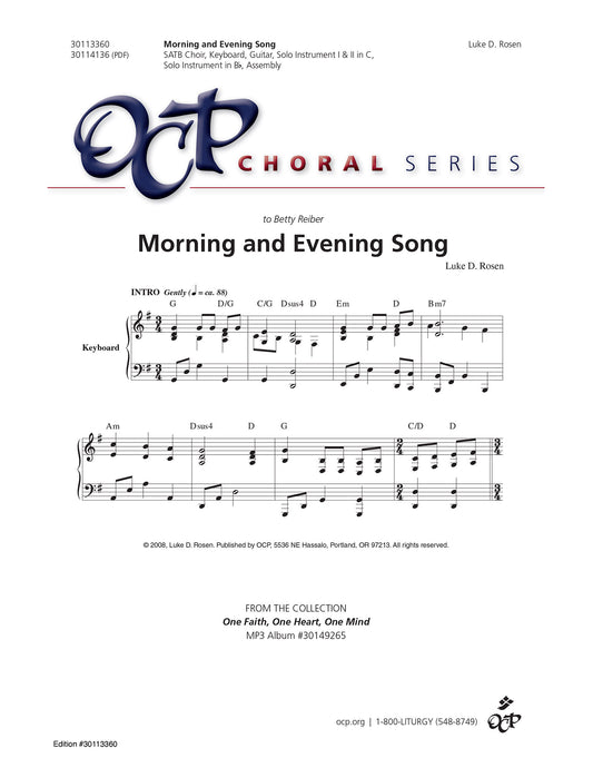 Morning and Evening Song
