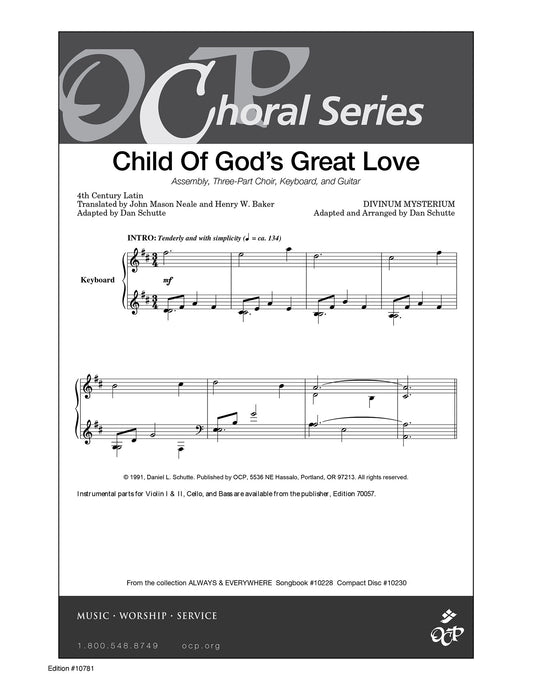 Child of God's Great Love