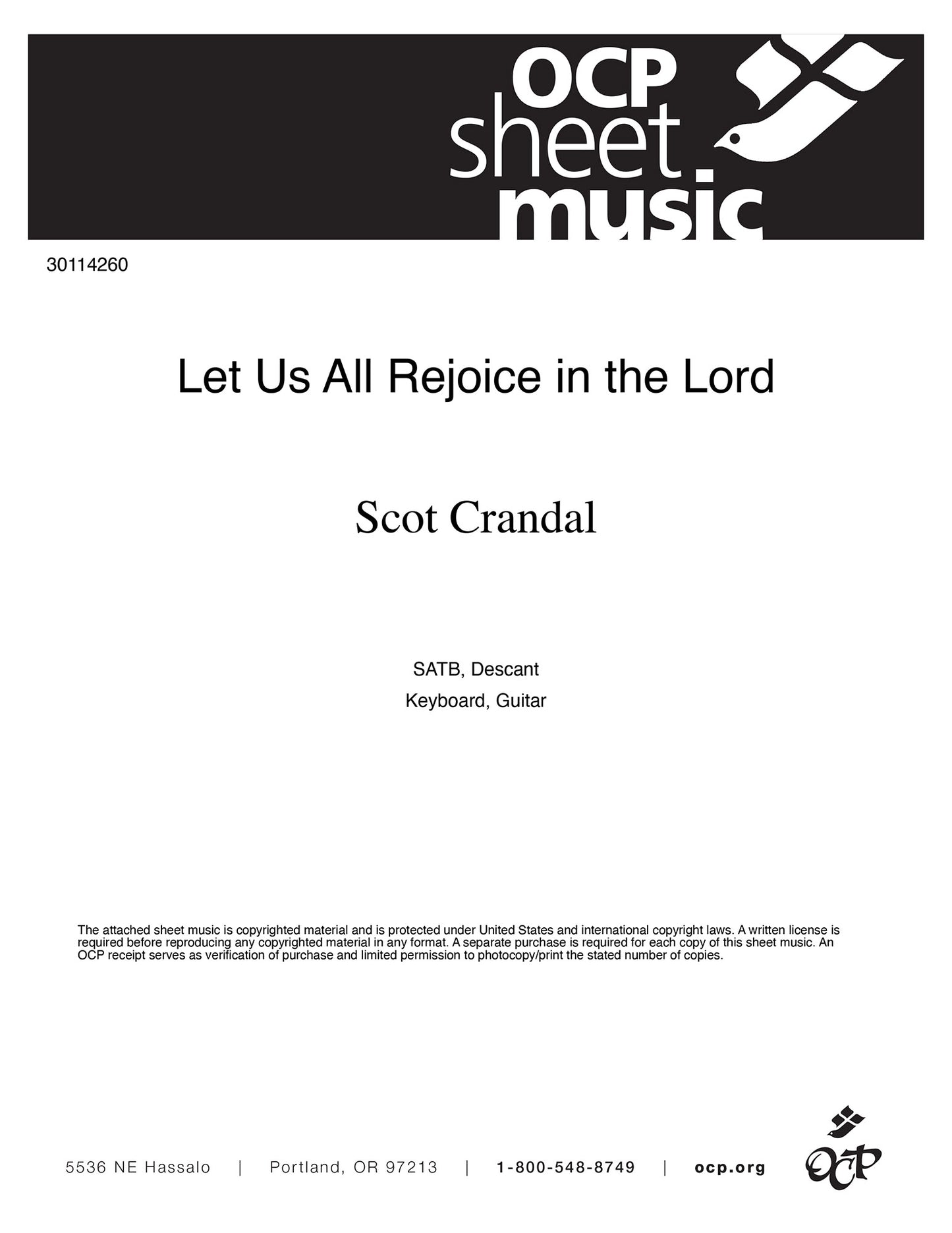 Let Us All Rejoice in the Lord