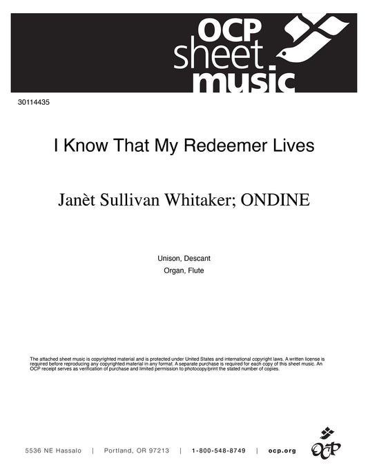I Know That My Redeemer Lives