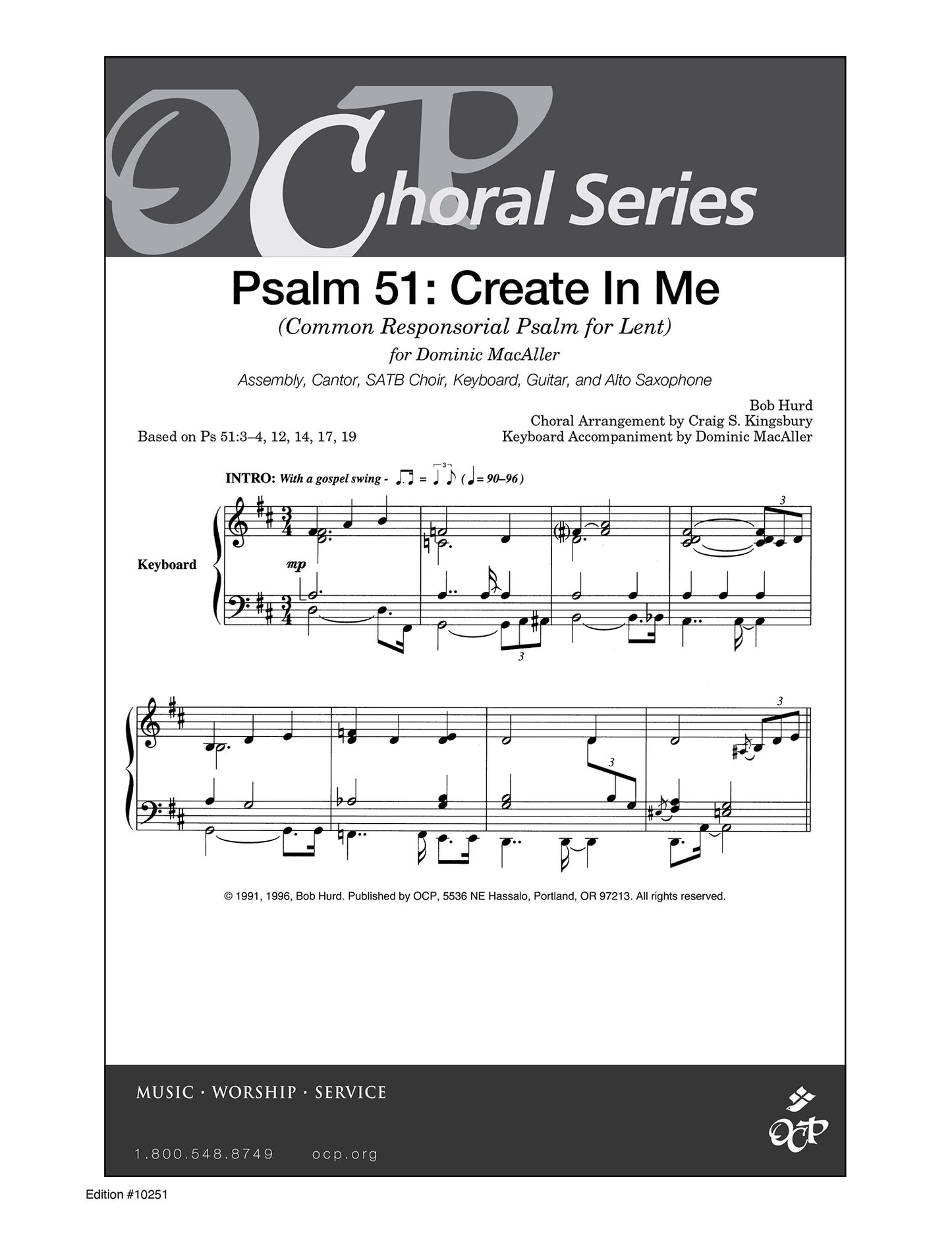 Psalm 51: Create in Me
