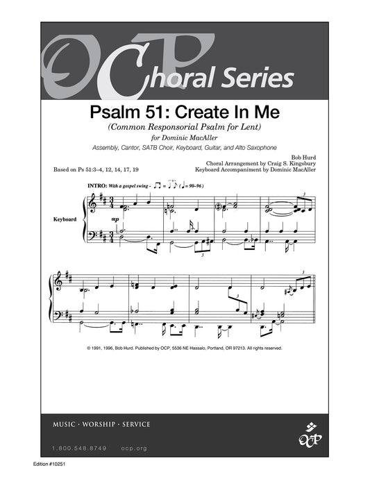 Psalm 51: Create in Me