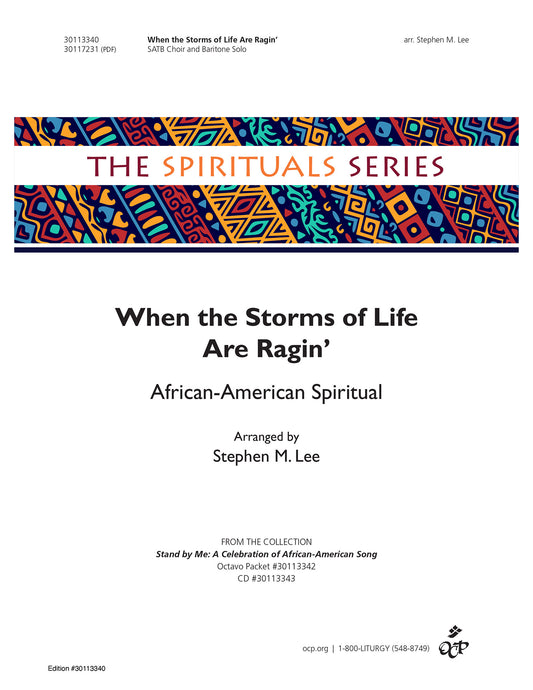 When the Storms of Life Are Ragin'