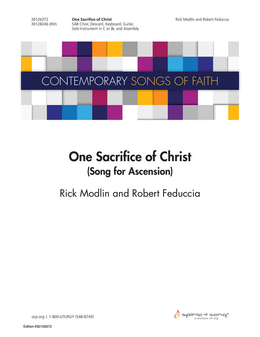 One Sacrifice of Christ