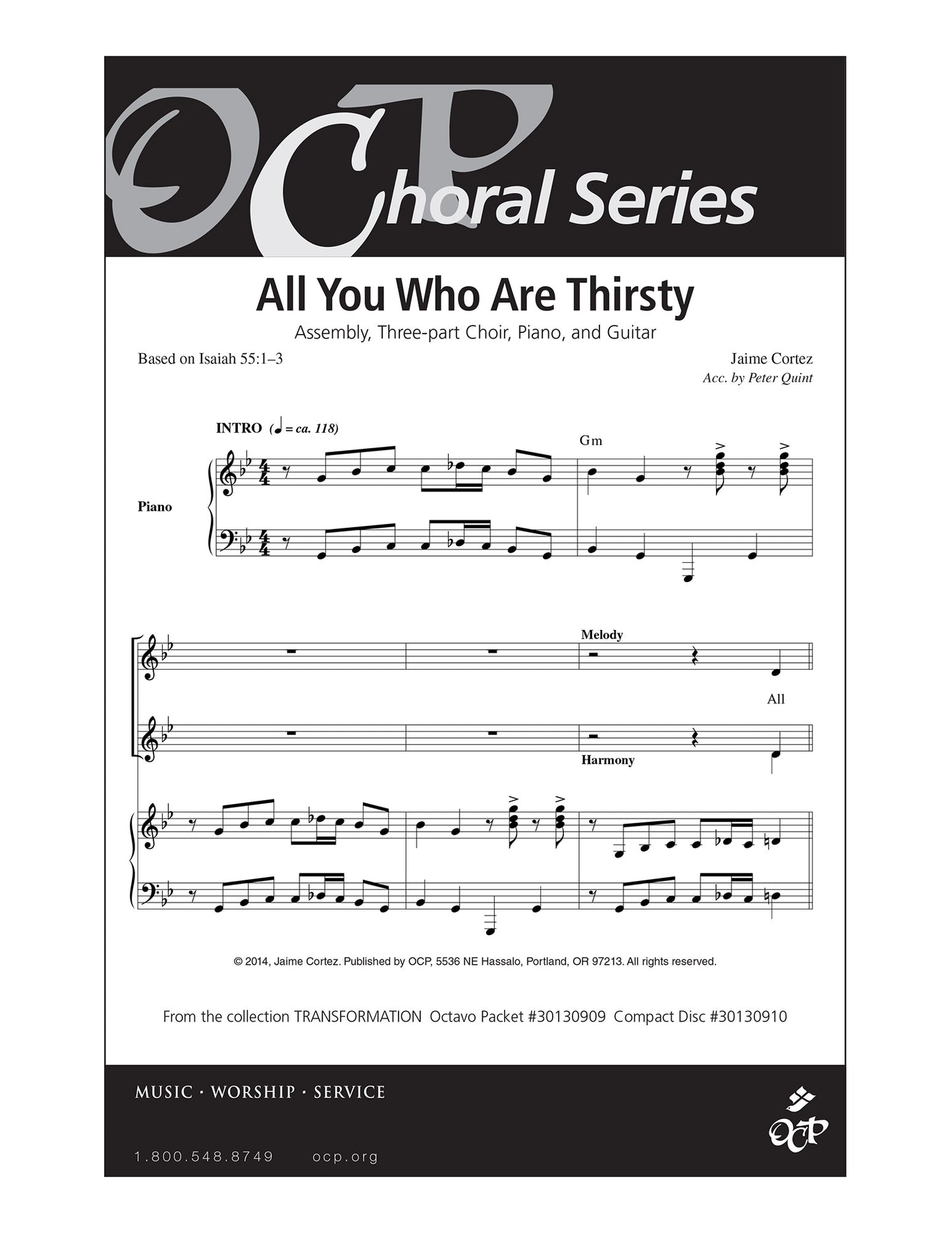 All You Who Are Thirsty