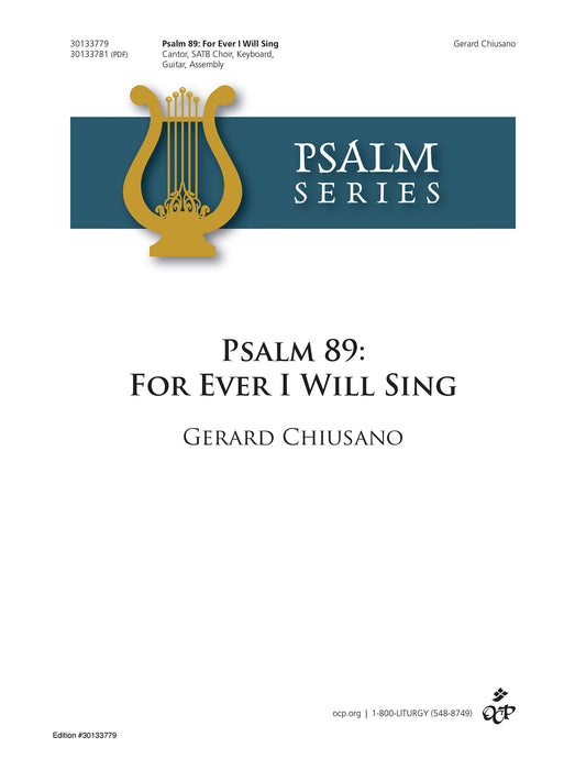 Psalm 89: For Ever I Will Sing