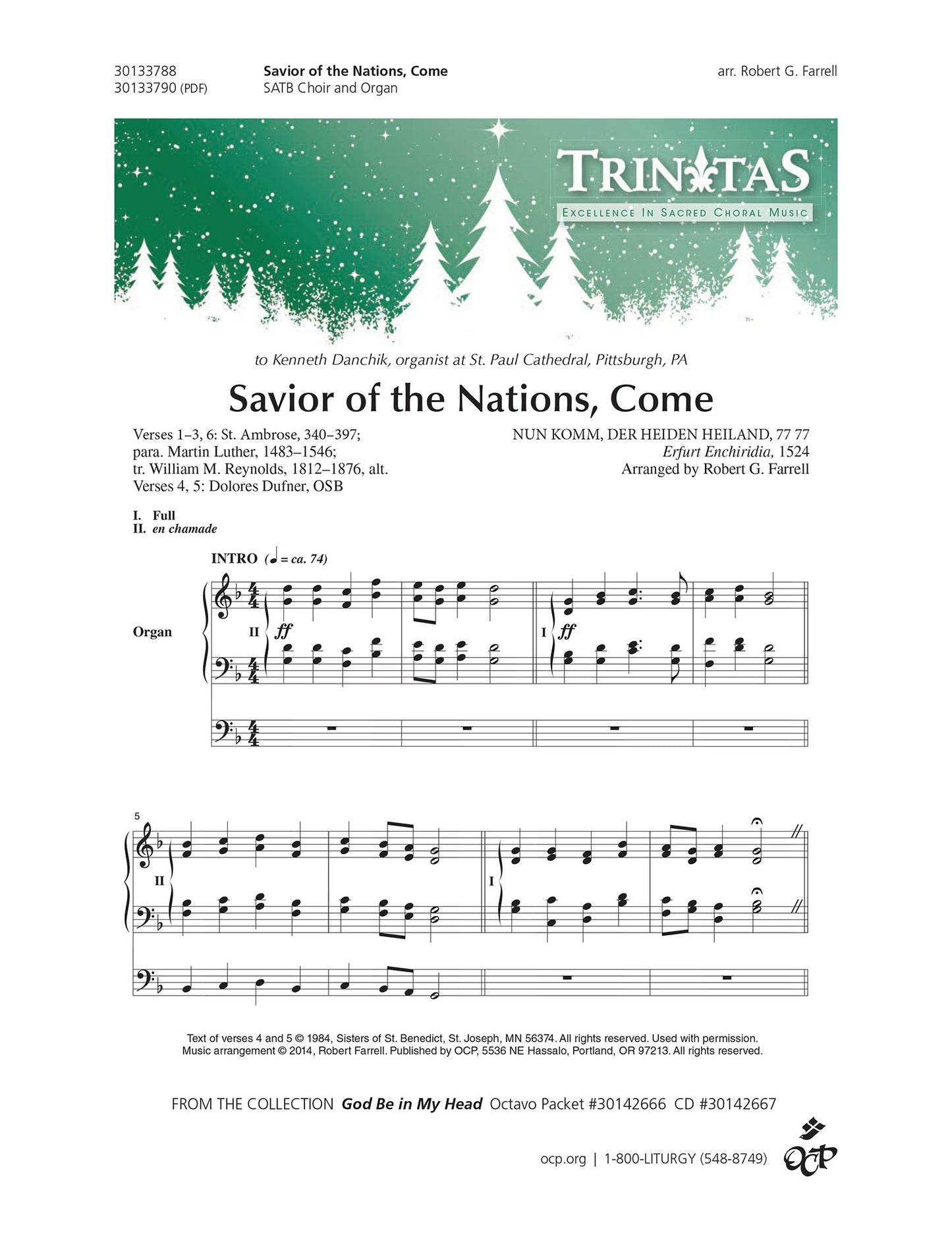 Savior of the Nations, Come