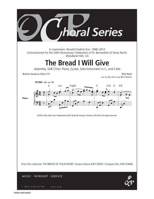 The Bread I Will Give