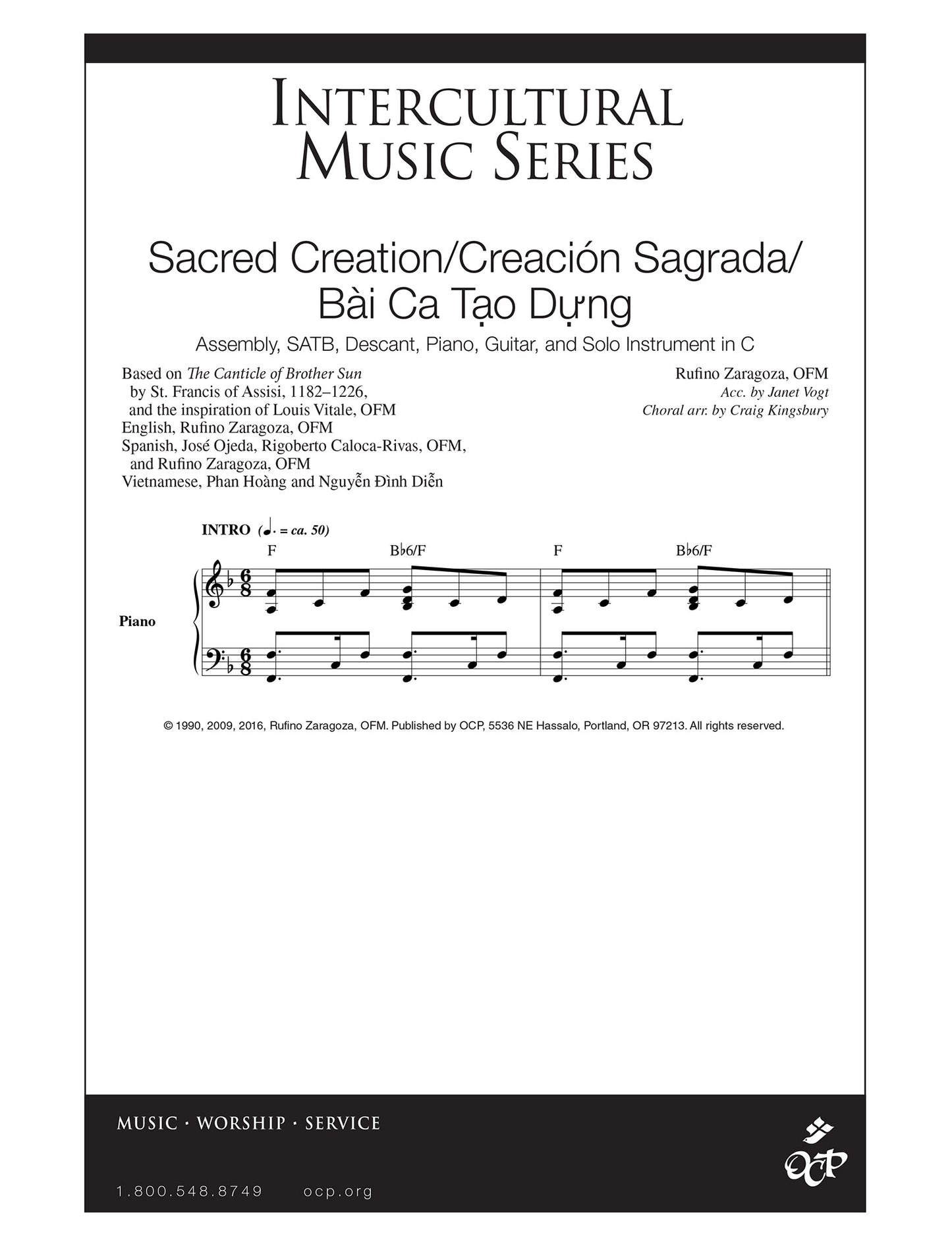 Sacred Creation/Creaci—n Sagrada/Bˆi Ca T_o D_ng