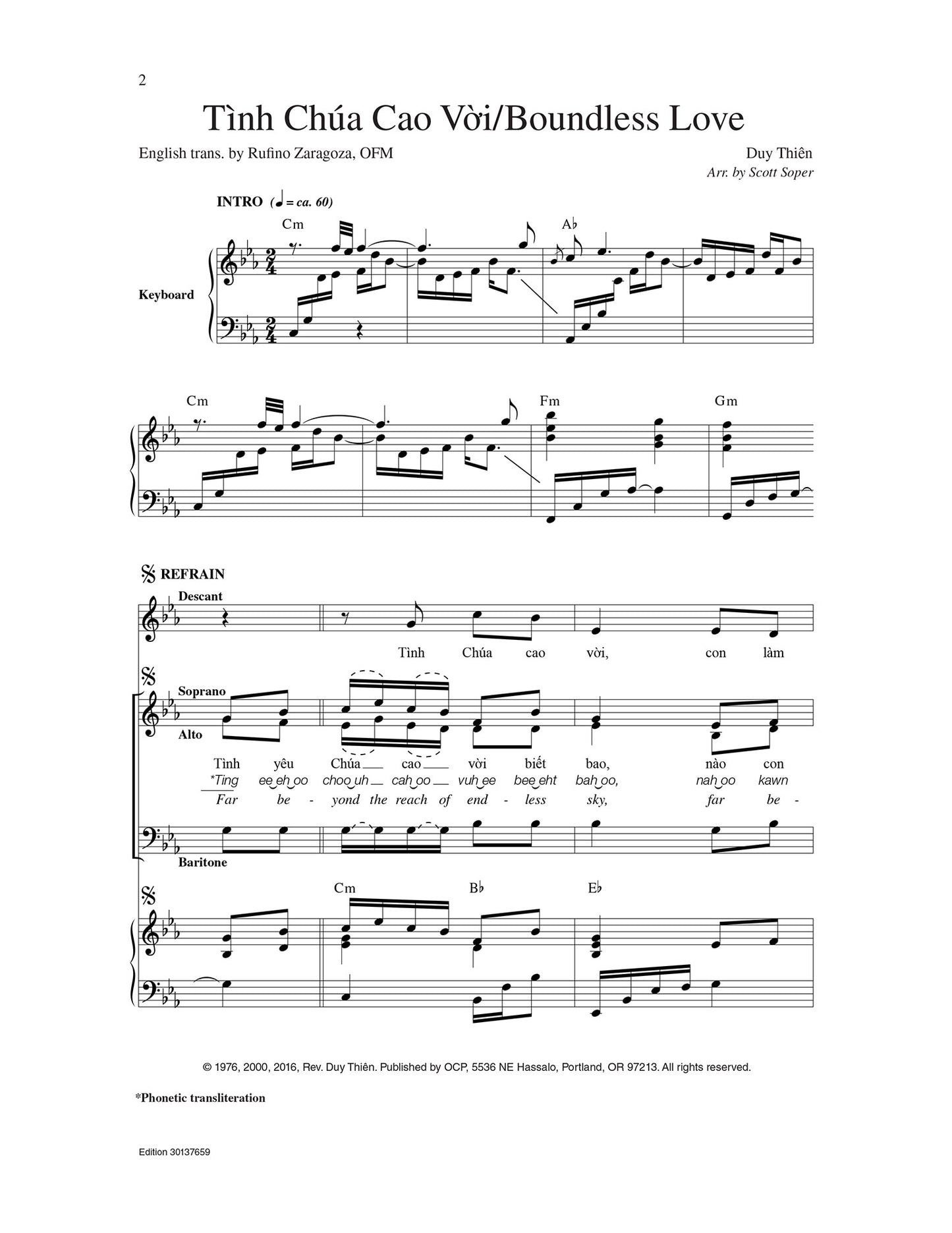 T“nh Chœa Cao V_i/Boundless Love