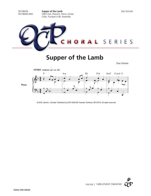 Supper of the Lamb
