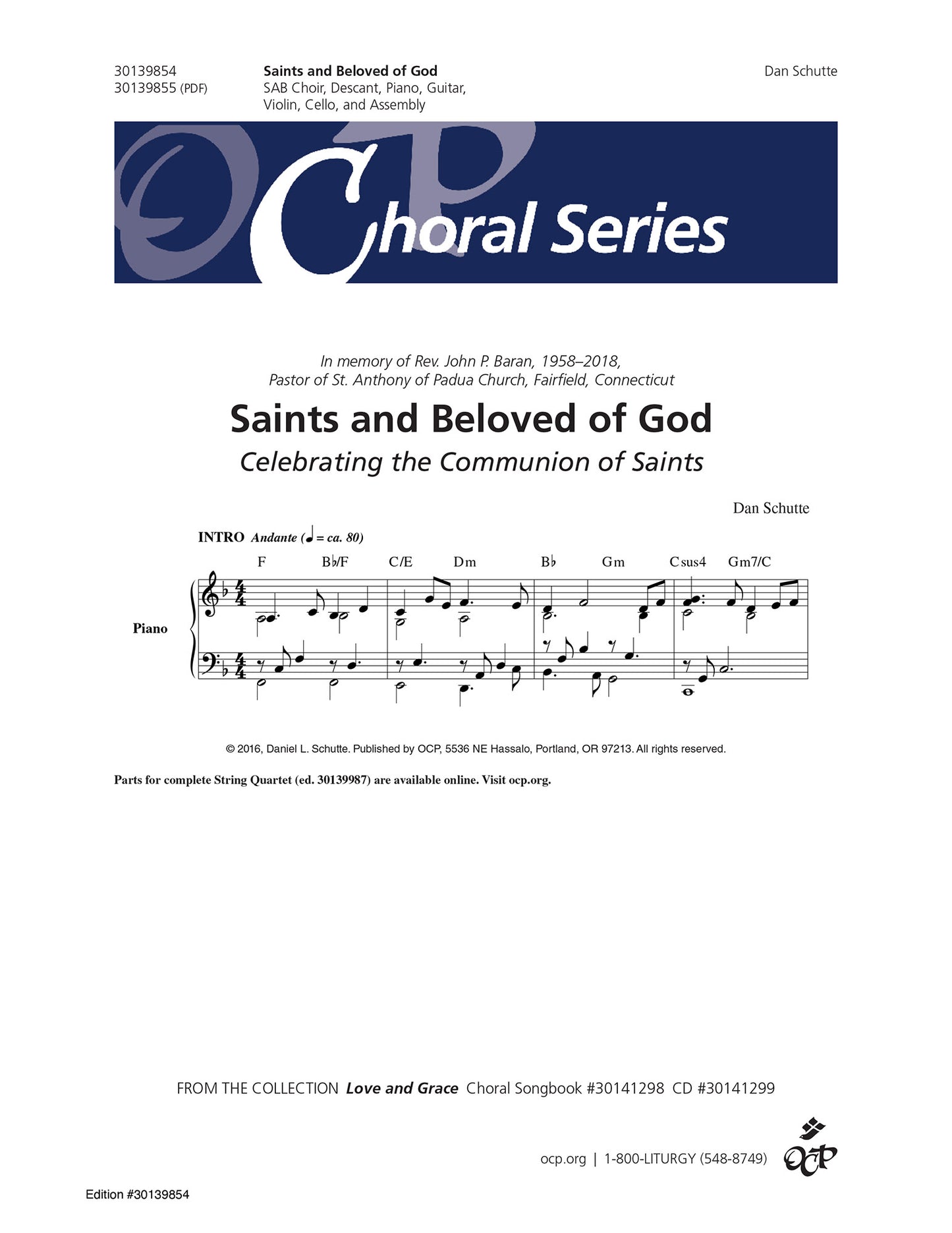 Saints and Beloved of God