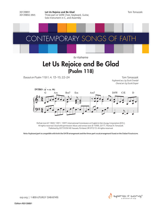 Let Us Rejoice and Be Glad