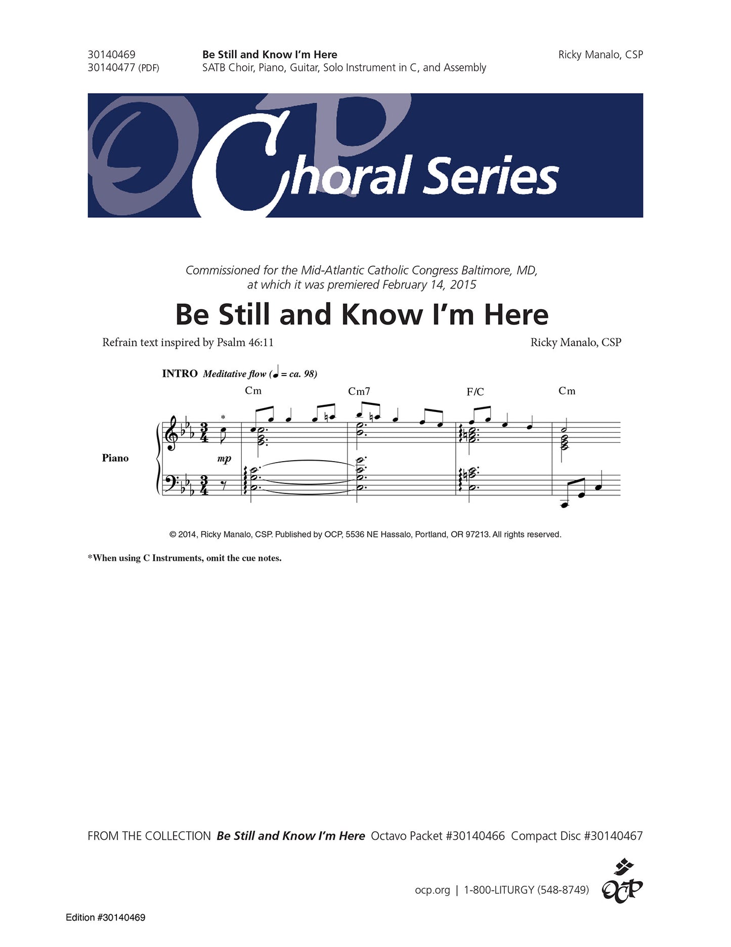 Be Still and Know I'm Here