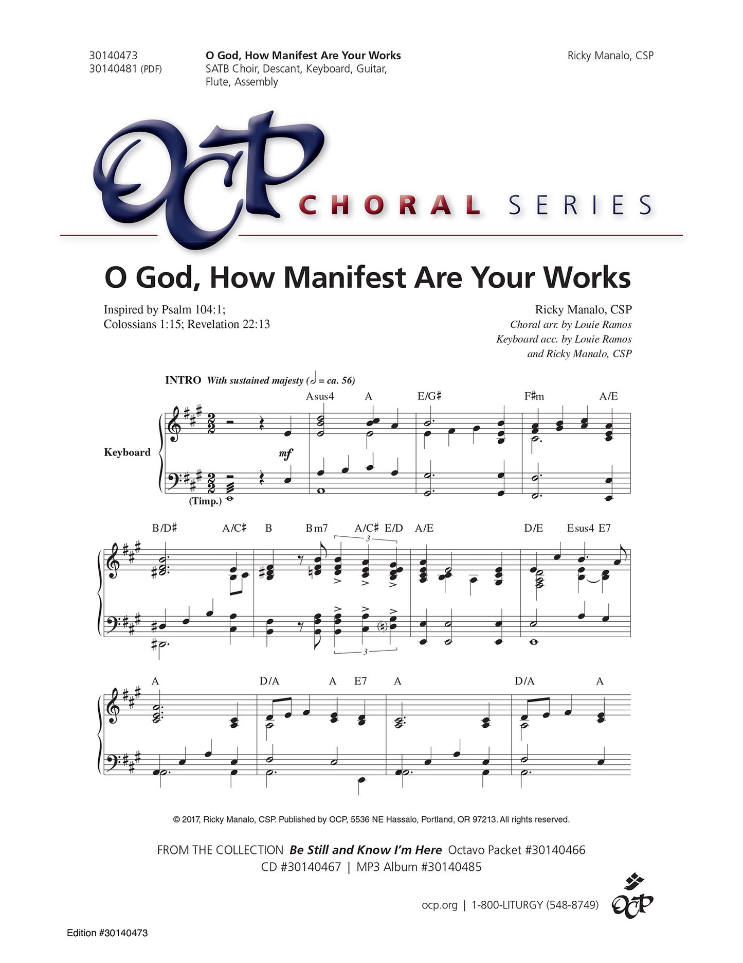 O God, How Manifest Are Your Works