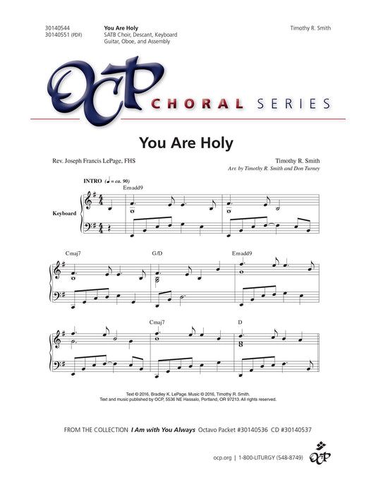 You Are Holy