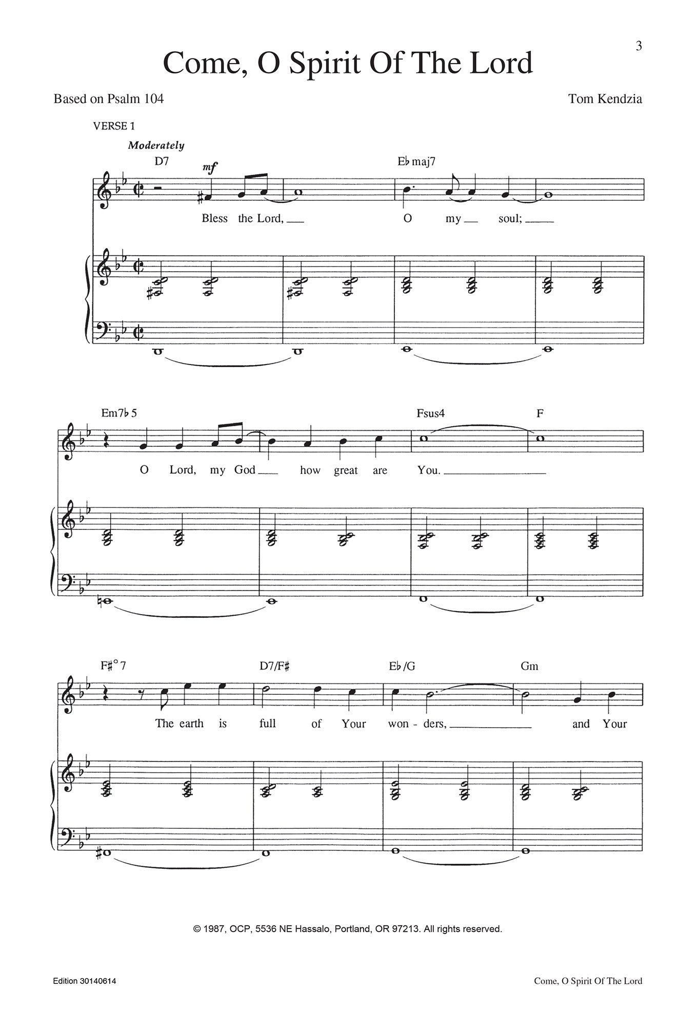 Come, O Spirit of the Lord