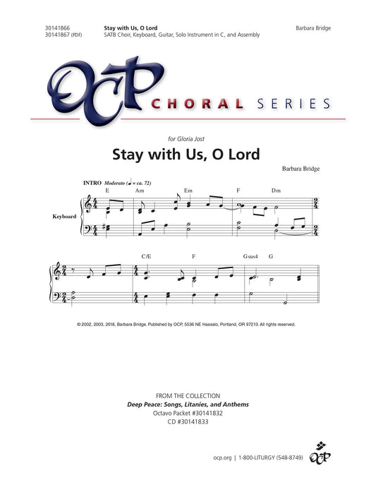 Stay with Us, O Lord