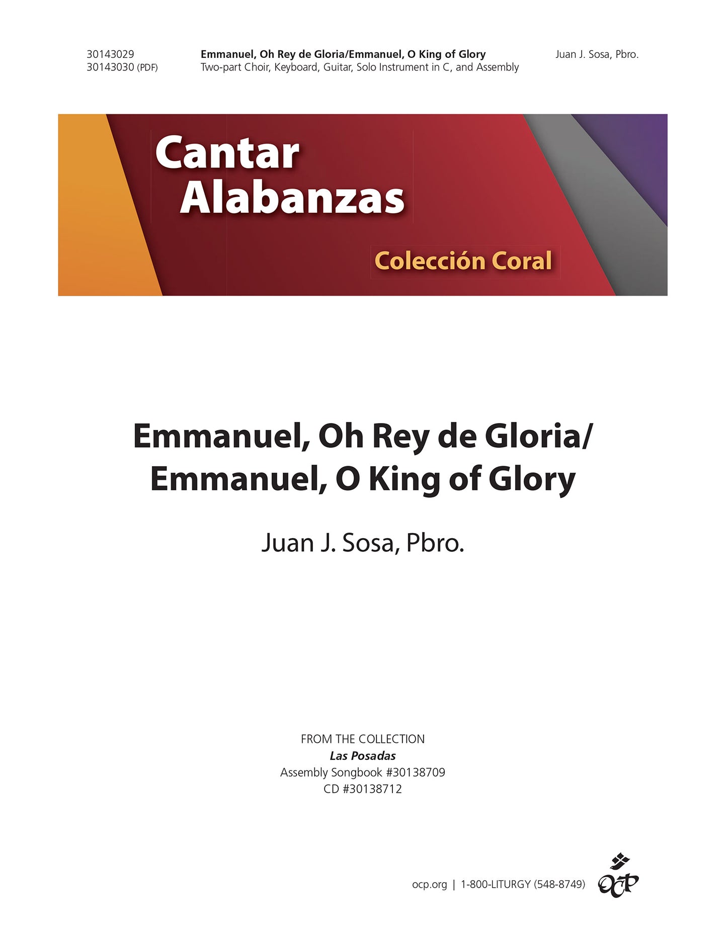 Emmanuel, Oh Rey de Gloria/Emmanuel, O King of Glory