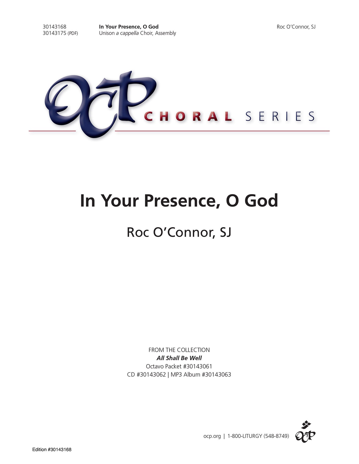In Your Presence, O God