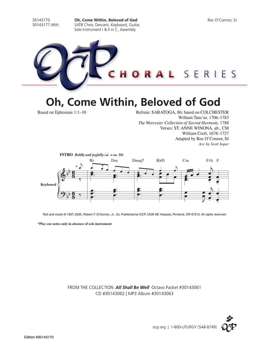 Oh, Come Within, Beloved of God