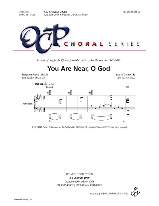 You Are Near, O God