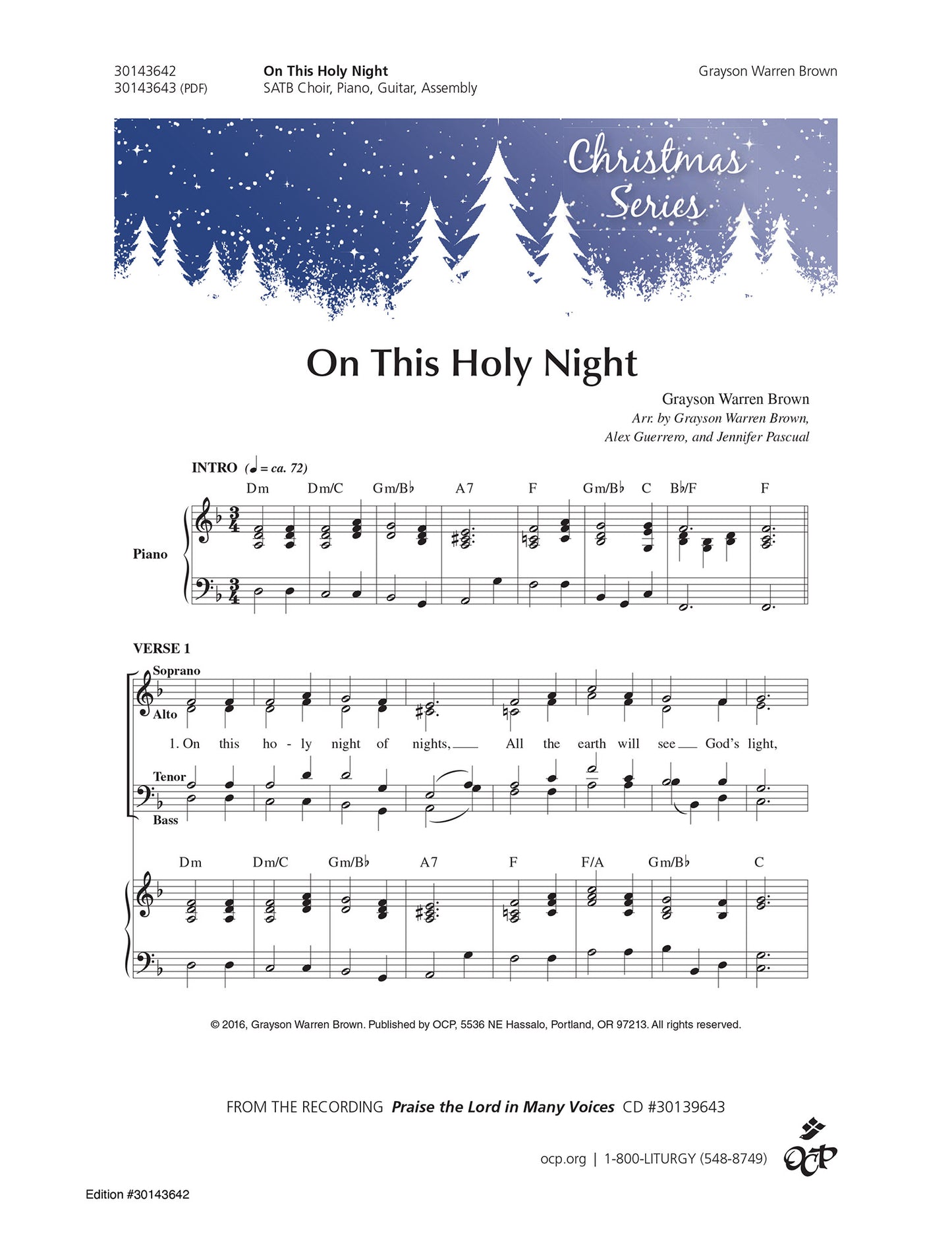 On This Holy Night