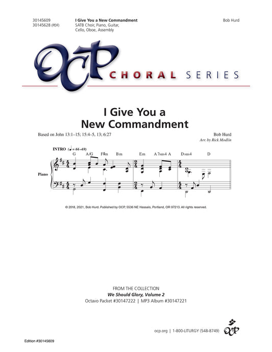 I Give You a New Commandment