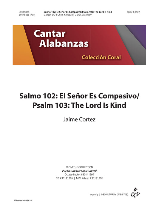Salmo 102: El Se–or Es Compasivo/Psalm 103: The Lord Is Kind