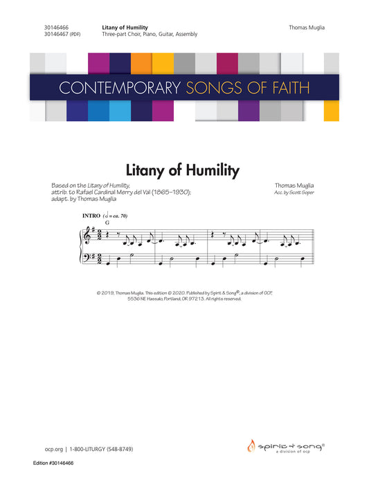 Litany of Humility