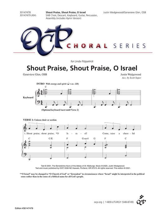 Shout Praise, Shout Praise, O Israel