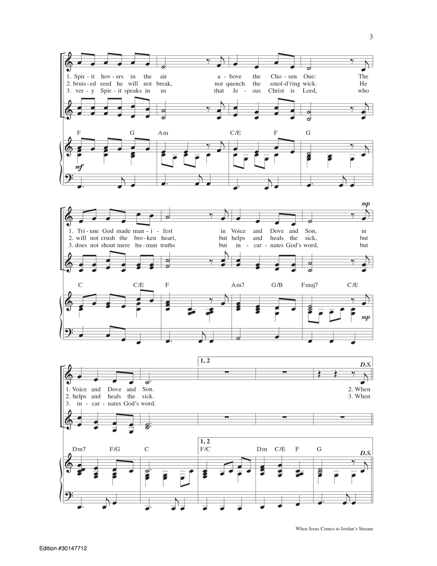 When Jesus Comes to Jordan's Stream