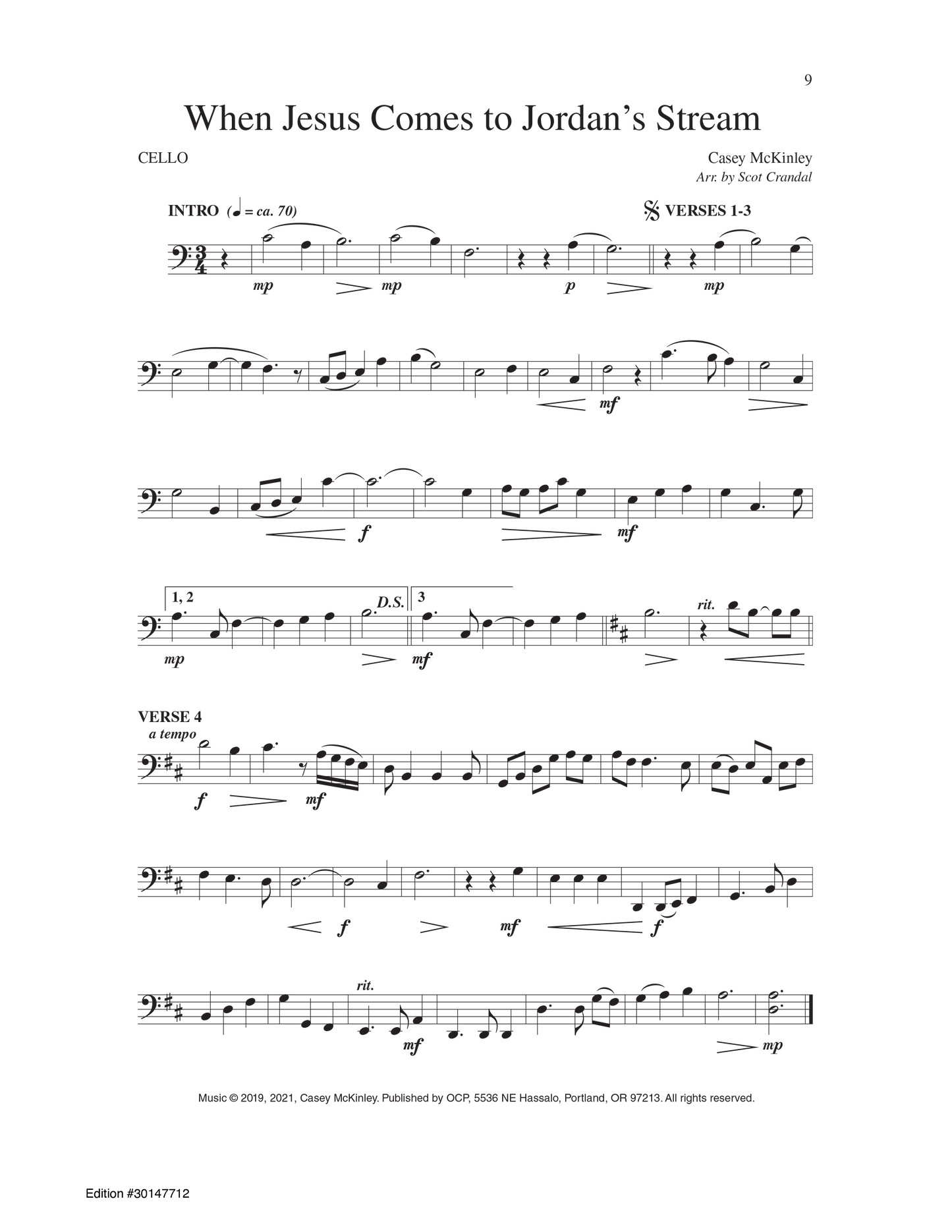 When Jesus Comes to Jordan's Stream