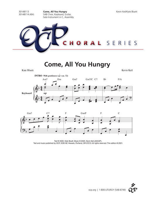 Come, All You Hungry