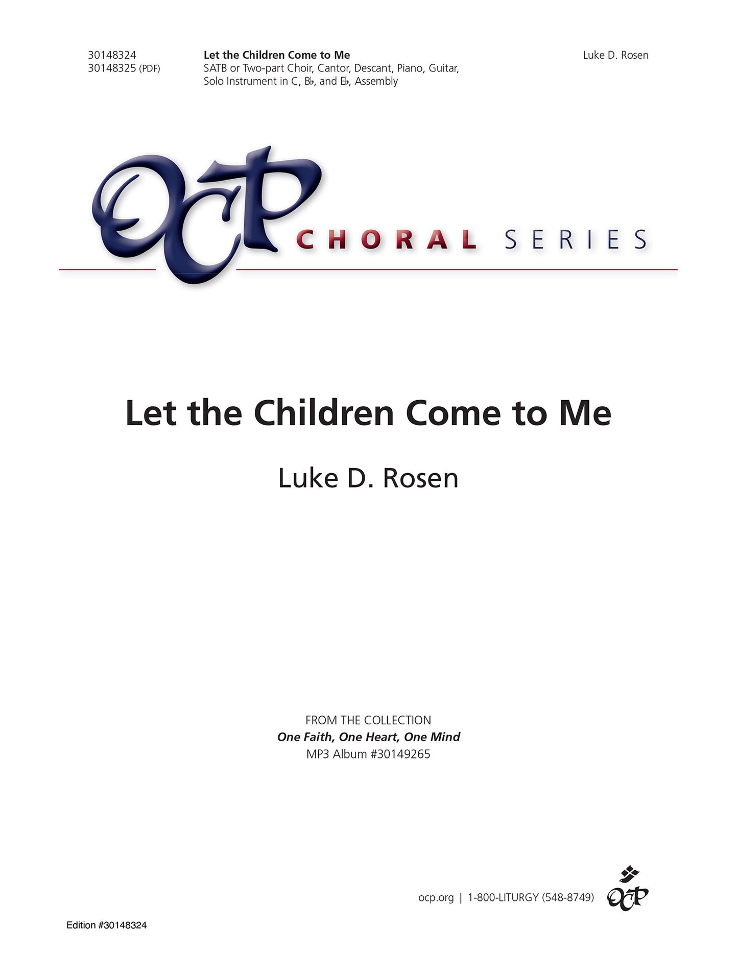 Let the Children Come to Me