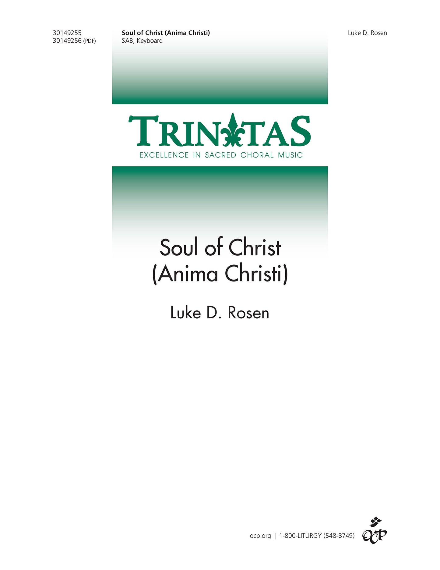 Soul of Christ (Anima Christi)