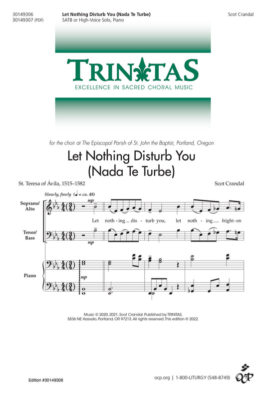 Let Nothing Disturb You (Nada Te Turbe)