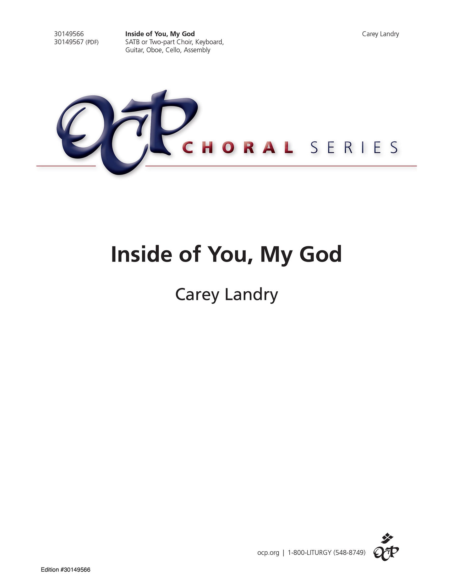 Inside of You, My God