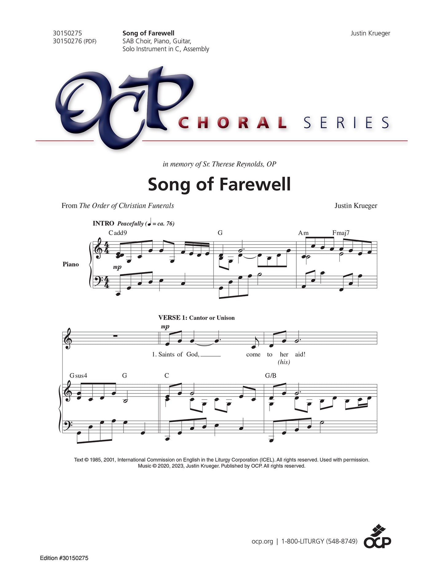 Song of Farewell