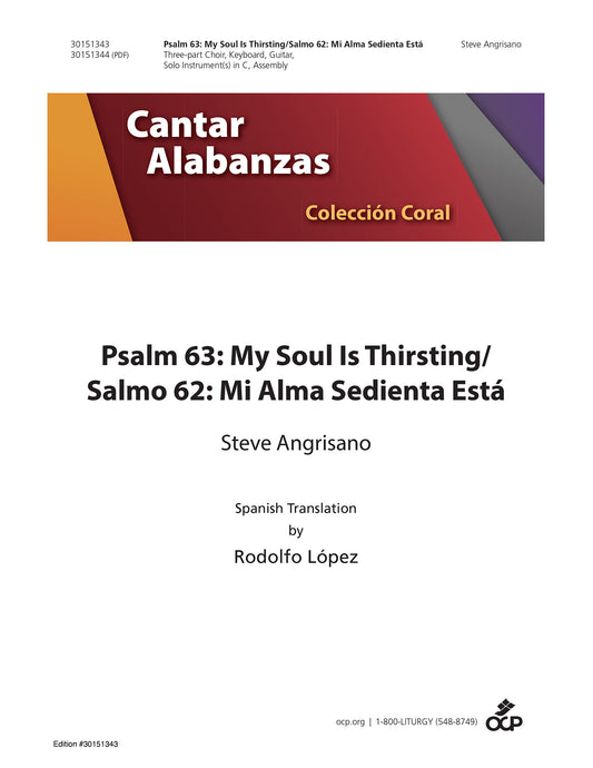 Psalm 63: My Soul Is Thirsting/Salmo 62: Mi Alma Sedienta Est‡