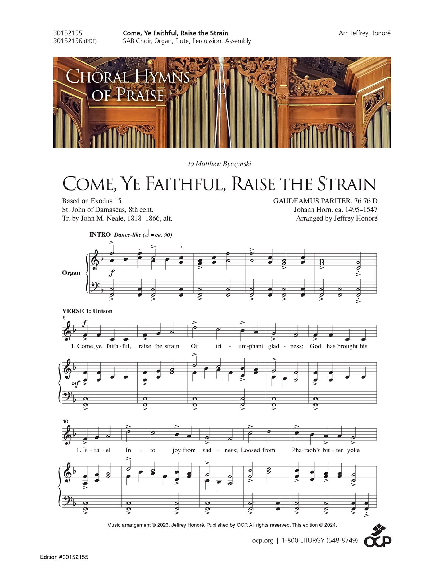 Come, Ye Faithful, Raise the Strain