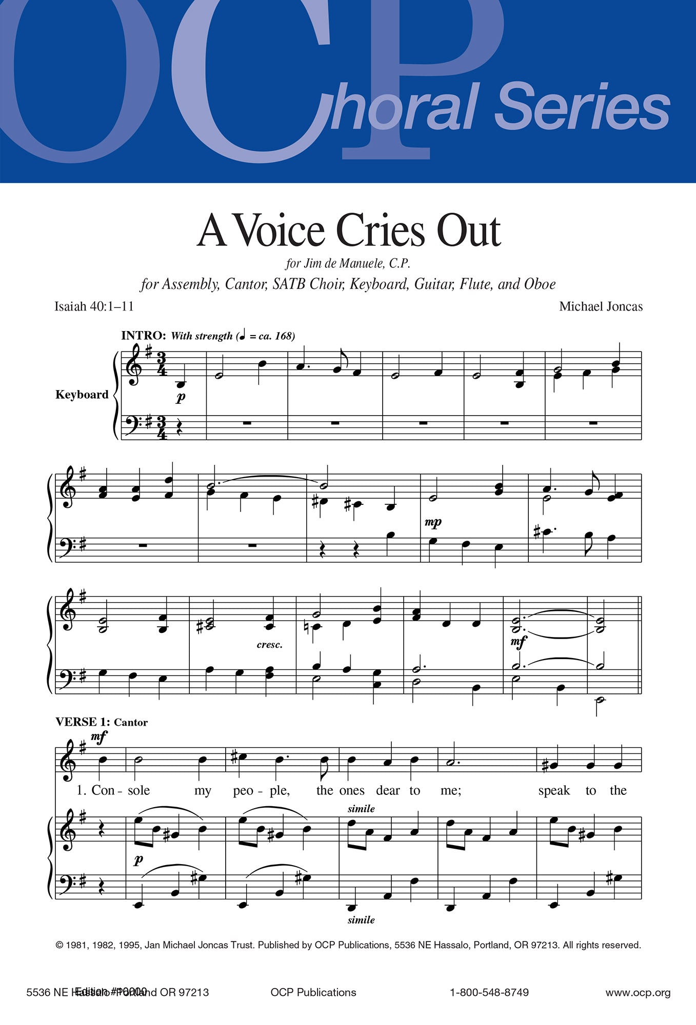 A Voice Cries Out