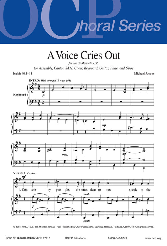 A Voice Cries Out