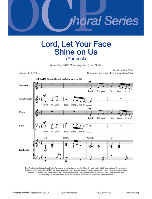 Lord, Let Your Face Shine On Us