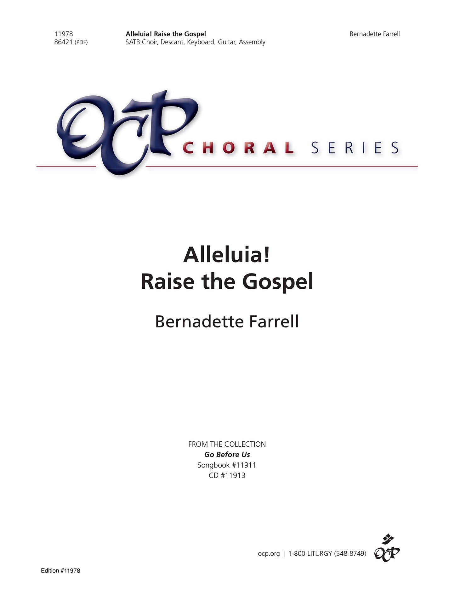 Alleluia! Raise the Gospel